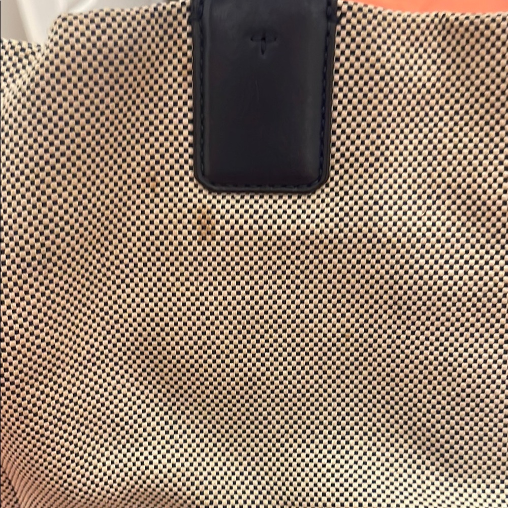 Tory Burch Blue and Cream Tote Bag - Picture 9 of 13